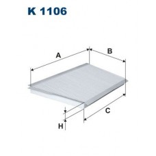 K 1106 FILTRON Фільтр повітря у внутрішньому просторі