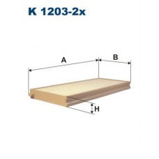 K 1203-2x FILTRON Фільтр повітря у внутрішньому просторі