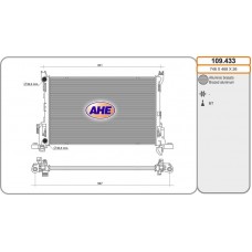 109.433 AHE Радіатор охолодження двигуна