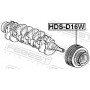 HDS-D16W FEBEST Ремінний шків колінчастий вал