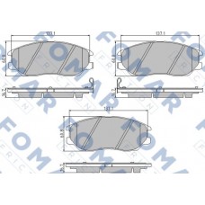FO 847681 FOMAR Friction КомплеК т гальмівних колодок, дискове гальмо
