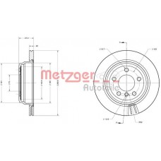 6110744 METZGER Гальмівний диск