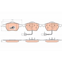 GDB1307 TRW TRW AUDI Гальмівні колодки дискові A6 (C5) 97-