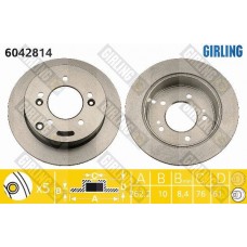 6042814 GIRLING Гальмівний диск