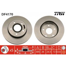 DF4170 TRW Гальмівний диск