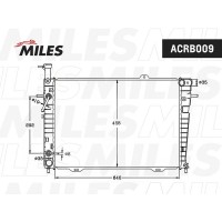 ACRB009 MILES Радіатор охолодження двигуна