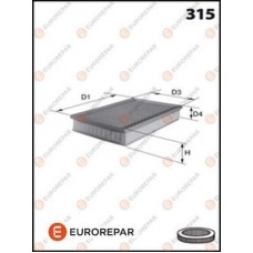 1613720680 EUROREPAR Повітряний фільтр