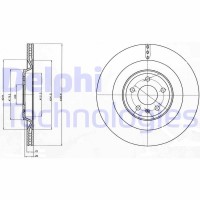 BG4387C DELPHI Гальмівний диск