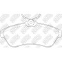 PN0206 NiBK Комплект гальмівних колодок дисковий гальм