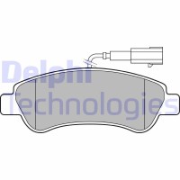 LP3153 DELPHI Комплект гальмівних колодок дисковий гальм