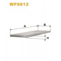 WP6912 WIX FILTERS Фільтр повітря у внутрішньому просторі