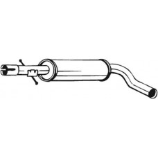 220-663 BOSAL Середній глушник вихлопних газів