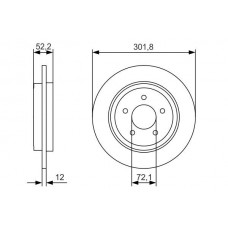 0 986 479 A53 BOSCH Гальмівний диск