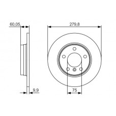 0 986 479 S34 BOSCH Гальмівний диск