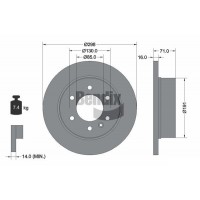 BDS1075 BENDIX Braking Гальмівний диск