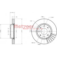 6110467 METZGER Гальмівний диск