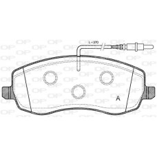 BPA1393.02 OPEN PARTS Комплект гальмівних колодок дисковий гальм