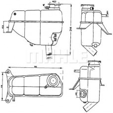 CRT 121 000S MAHLE Компенсаційний бак охолоджувальна рідина