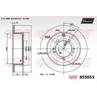 855053 MAXTECH Гальмівний диск