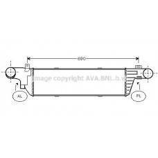 Интеркулер AVA QUALITY COOLING MSA4320