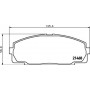 8DB 355 016-921 HELLA Комплект гальмівних колодок, дискове гальмо