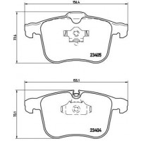 P 59 046 BREMBO Комплект гальмівних колодок дисковий гальм