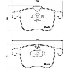 P 59 046 BREMBO Комплект гальмівних колодок дисковий гальм