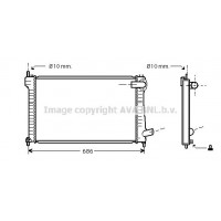 CN2182 AVA QUALITY COOLING Радіатор охолодження двигуна
