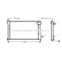CN2182 AVA QUALITY COOLING Радіатор охолодження двигуна