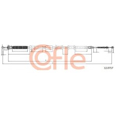 12.0717 COFLE Тросик, cтояночный тормоз