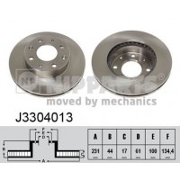 J3304013 NIPPARTS Гальмівний диск