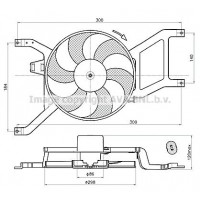 RT7685 AVA QUALITY COOLING Вентилятор охолодження двигуна