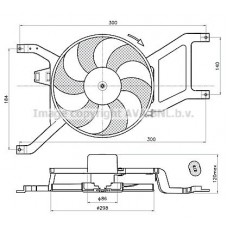 RT7685 AVA QUALITY COOLING Вентилятор охолодження двигуна