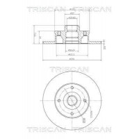 8120 10104C TRISCAN Гальмівний диск