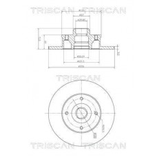 8120 10104C TRISCAN Гальмівний диск