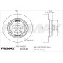 BD-7342 FREMAX Гальмівний диск