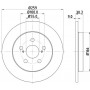 MDC2203 MINTEX Гальмівний диск