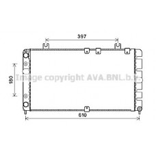 LA2021 AVA QUALITY COOLING Радіатор охолодження двигуна