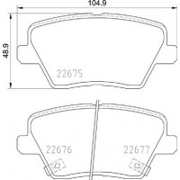 P 30 109 BREMBO Комплект гальмівних колодок дисковий гальм