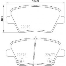 P 30 109 BREMBO Комплект гальмівних колодок дисковий гальм