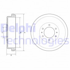 BF635 DELPHI Гальмівний барабан