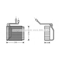 FDV109 AVA QUALITY COOLING Випарник кондиціонера