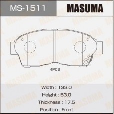 MS-1511 MASUMA Комплект гальмівних колодок