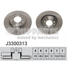 J3300313 NIPPARTS Гальмівний диск