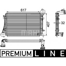 CI 166 000P MAHLE Интеркулер