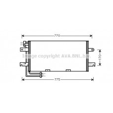 VN5195 AVA QUALITY COOLING Конденсатор кондиціонера