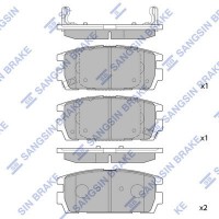 SP1098 Hi-Q Комплект гальмівних колодок дисковий гальм
