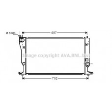 TO2398 AVA QUALITY COOLING Радіатор охолодження двигуна