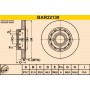 BAR22139 BARUM Гальмівний диск