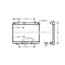 PEA2201 AVA QUALITY COOLING Радіатор охолодження двигуна
